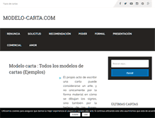 Tablet Screenshot of modelo-carta.com